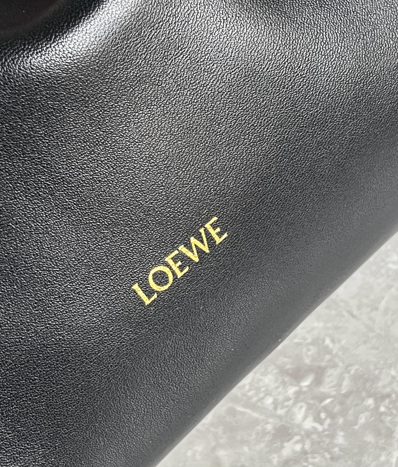 Loewe Medium Flamenco Purse in Mellow Nappa Lambskin Black